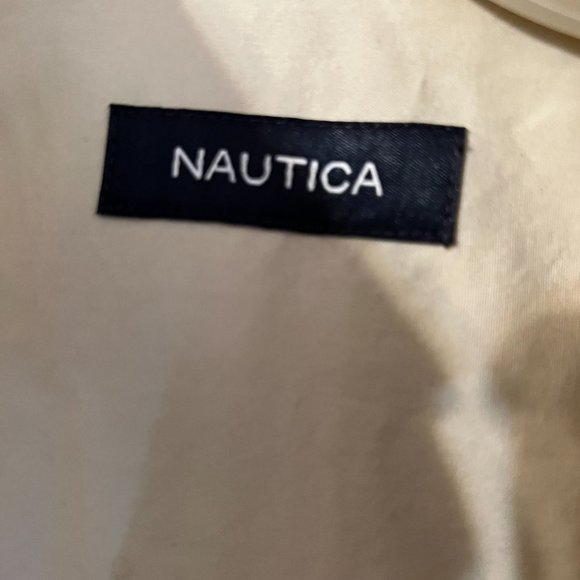 Nautica sanded  Khaki Summer ,short sleeve button shirt size 16 L - Picture 2 of 6